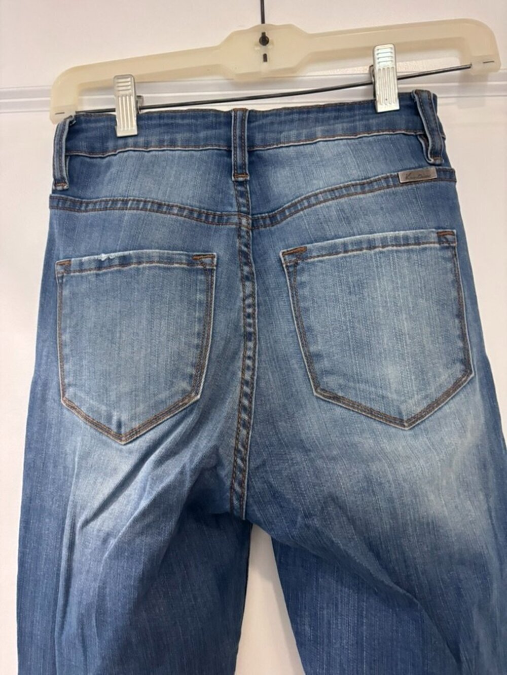 KanCan High Rise Distressed Blue Jeans - Picture 6 of 7